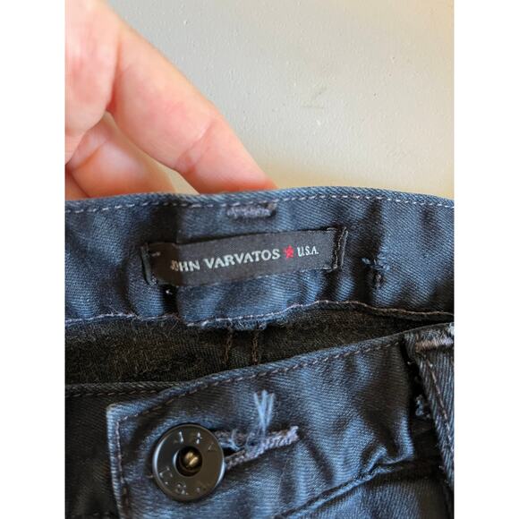 John Varvatos Wight Dark Wash Button Fly Skinny Jeans 32x32 - Picture 9 of 12